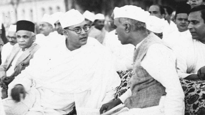 सुभाष चंद्र बोस, नेहरू, कॉन्ग्रेस