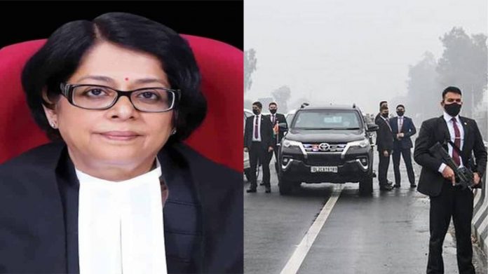 पूर्व जस्टिस इंदु मल्होत्रा, पीएम सुरक्षा चूक मामला, सुप्रीम कोर्ट कमेटी