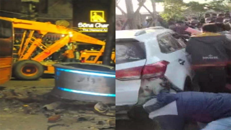 करीमनगर में नाबालिग ने फुटपाथ पर बैठे लोगों पर चढ़ाई कार, चार औरतों को कुचला: कानपुर में बस हादसे में 6 की मौत