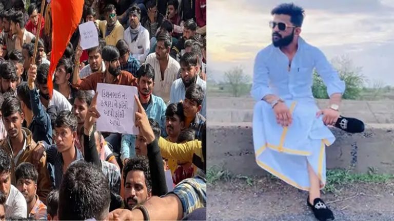 गुजरात में किशन भरवाड हत्याकांड के बाद विरोध प्रदर्शन कर रहे हिन्दुओं पर पुलिस का लाठीचार्ज, दिल्ली से धराया है मौलाना कमर गनी उस्मानी