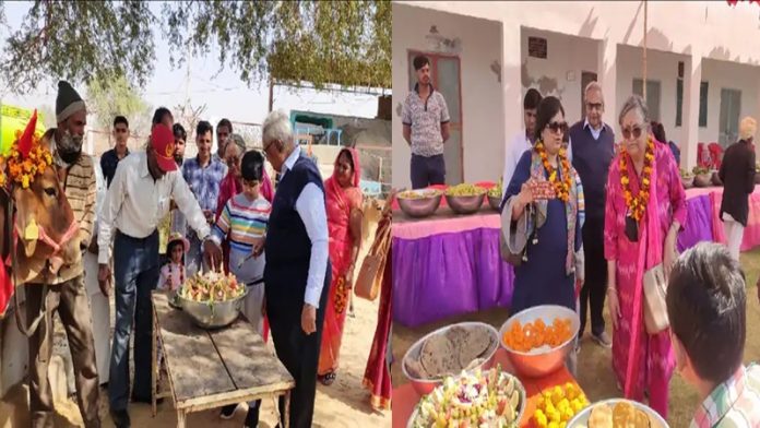 नागौर में गाय के लिए बनाए गए 56 भोग