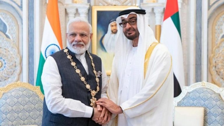 PM मोदी ने UAE के क्राउन प्रिंस संग की बैठक, 5 सालों में ₹7458 अरब के व्यापार का लक्ष्य, कहा- आतंकवाद के विरुद्ध कंधे से कंधा मिलाकर खड़े रहेंगे