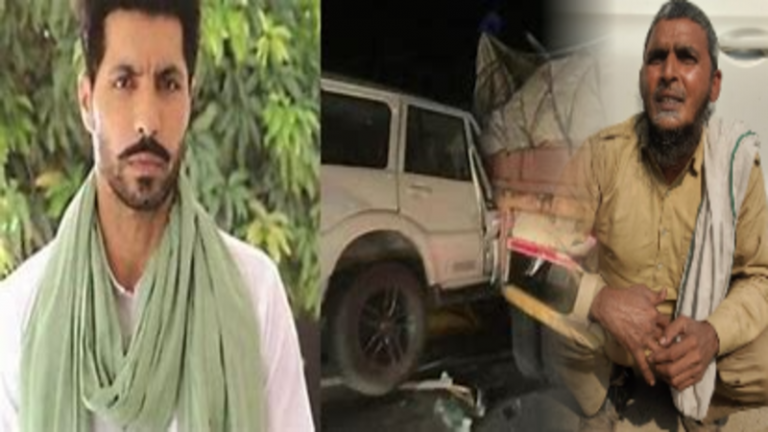 जिस ट्रक में घुसी थी दीप सिद्धू की कार, उसे चला रहा था कासिम खान: पकड़े जाने के बाद कहा- मेरे से गलती हो गई…