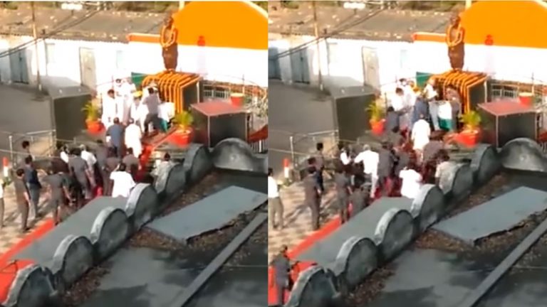 बिहार के CM नीतीश कुमार पर हमला, सिरफिरे शख्स ने चलाया मुक्का: वीडियो वायरल