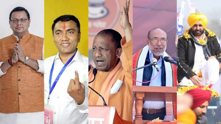यूपी में CM योगी की वापसी, मणिपुर में भी BJP सरकार, पंजाब में AAP की बड़ी जीत, गोवा-उत्तराखंड में काँटे की टक्कर : EXIT POLLS