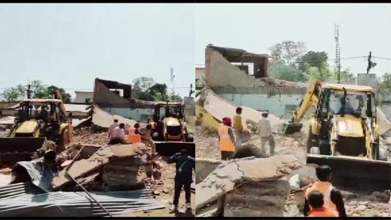 28 साल की युवती से गैंगरेप, फिर कर दी हत्या: शादाब उस्मानी के घर पर चला शिवराज सरकार का बुलडोजर, 1300 sq फुट का निर्माण ध्वस्त