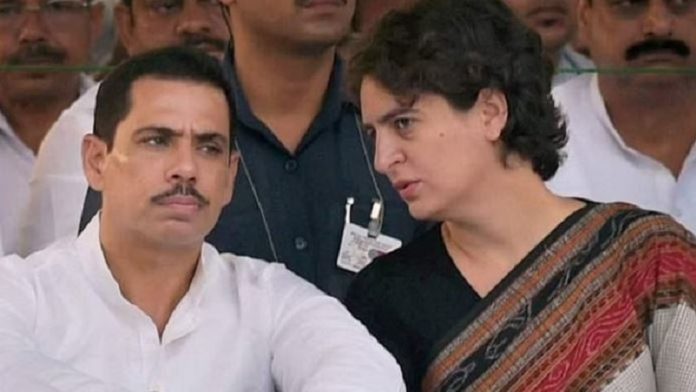 रॉबर्ट वाड्रा और प्रियंका गाँधी वाड्रा