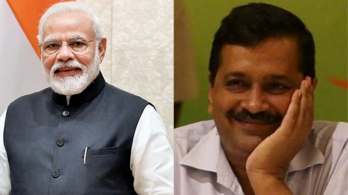 नरेंद्र मोदी अरविन्द केजरीवाल