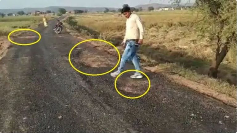 60 घंटे भी नहीं टिकी ₹60 लाख में बनी सड़क, राजस्थान के PWD मंत्री का ही है इलाका: उधर चुनाव के लिए उपलब्धियाँ गिना रही गहलोत सरकार