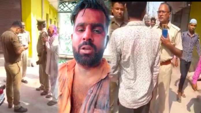नोएडा पुलिस होली वीडियो