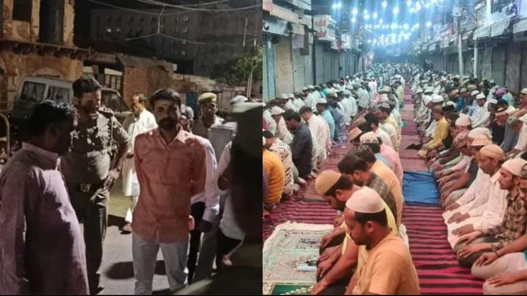 गुड़ की मंडी में इमली वाली मस्जिद, फिर भी सड़क पर मुस्लिमों ने पढ़ी नमाज: हिंदुवादी समूहों ने जताई आपत्ति, बताया- दुकानें भी करनी पड़ती है बंद
