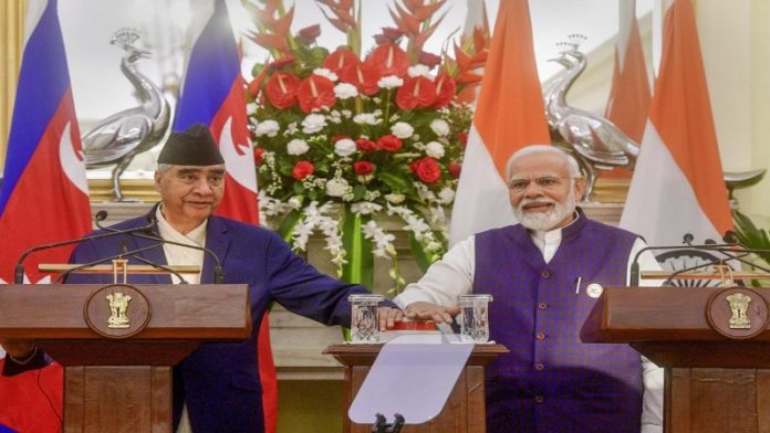 शेर बहादुर देउबा और पीएम मोदी