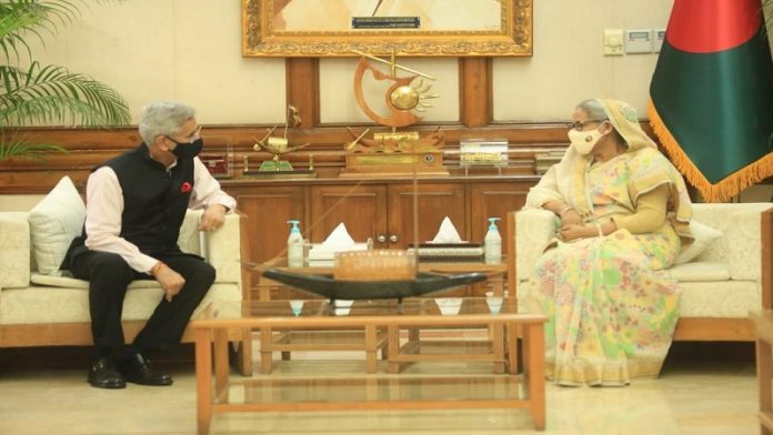 एस जयशंकर, शेख हसीना