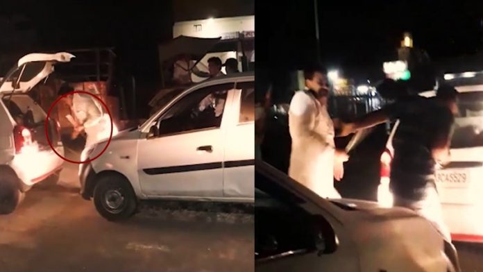 राजस्थान कॉन्ग्रेस नेता ने मामूली टक्कर पर व्यक्ति को बेरहमी से पीटा