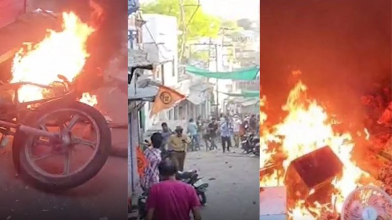 राजस्थान: करौली में हिन्दू नव वर्ष पर निकली बाइक रैली पर मुस्लिम बहुल इलाके में पथराव से भड़की हिंसा, एक दर्जन दुकानों में लगाई आग, 37 घायल