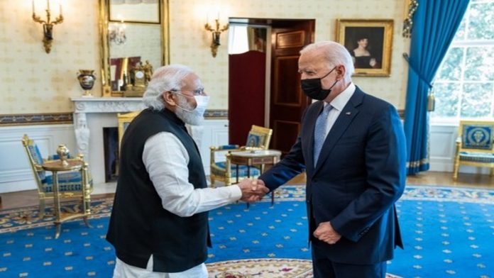 पीएम मोदी जो बायडेन