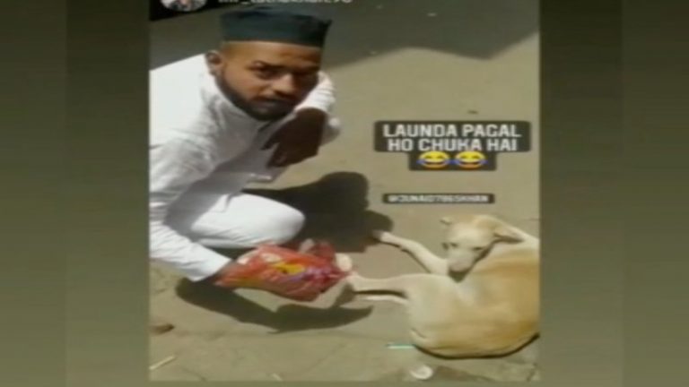 जुनैद ने पूँछ पकड़कर कुत्ते को हवा में घुमाकर दूर फेंका: सोशल मीडिया पर Video वायरल होने के बाद लोगों में रोष, यूपी पुलिस ने मामला दर्ज किया