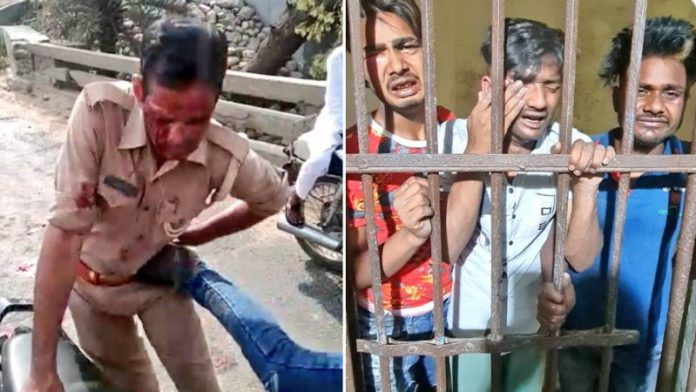 बिजनौर पुलिस पर हमला