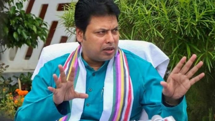 त्रिपुरा के सीएम बिप्लब देव ने दिया इस्तीफा
