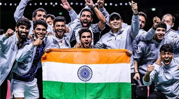 14 बार की चैम्पियन इंडोनेशिया को हरा भारत ने बैडमिंटन थॉनस कप जीता