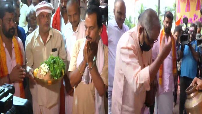 कर्नाटक में मस्जिद के नीचे मिली मंदिर जैसा ढाँचा