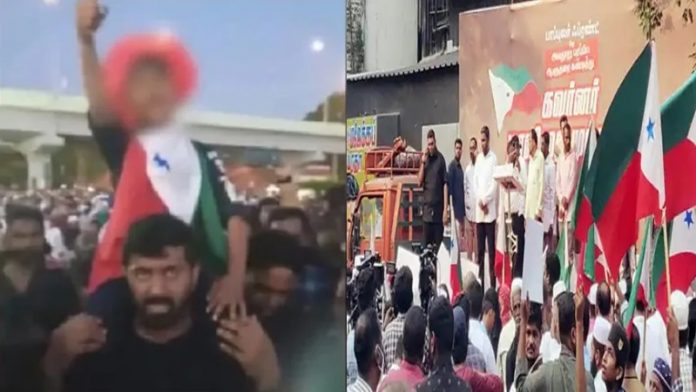 केरल में पीएफआई की रैली में नारे लगाने वाले बच्चे का अब्बू गिरफ्तार
