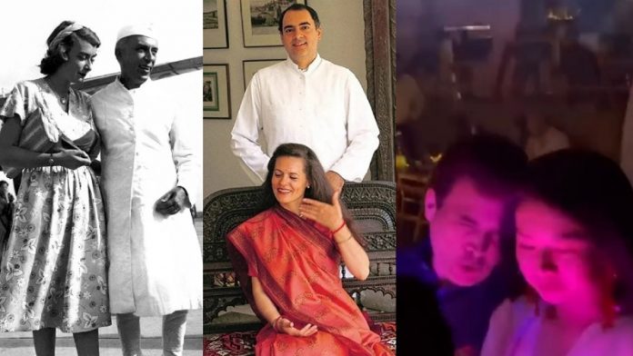 नेहरू, एडविना, राजीव, सोनिया, राहुल गाँधी, विदेशी महिलाओं