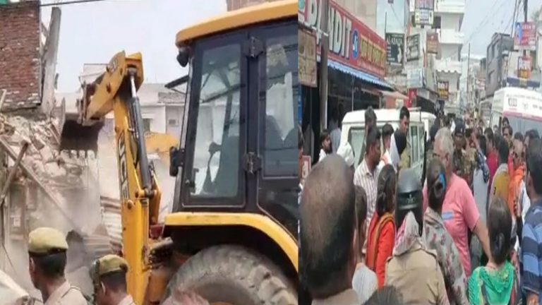 कानपुर में अवैध अतिक्रमण हटाने गई प्रशासन की टीम पर हमला, बुलडोजर पर पत्थरबाजी: एक युवक को पकड़ कर पीटा