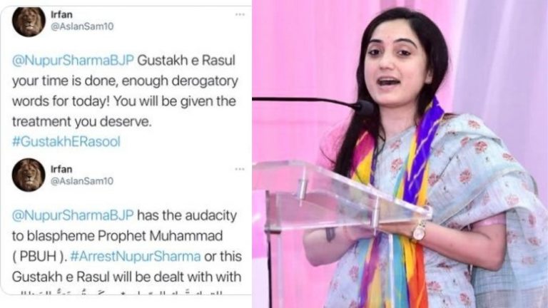 बीजेपी प्रवक्ता नुपुर शर्मा को इस्लामिक कट्टरपंथियों ने दी गला काटने की धमकी, ऑल्ट न्यूज वाले मोहम्मद जुबेर ने उकसाया