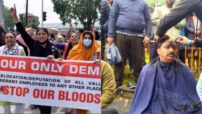 कश्मीरी पंडित विरोध प्रदर्शन
