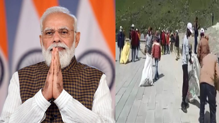 केदारनाथ की साफ़-सफाई में जुटे पर्यटक, NGO और सरकारी एजेंसियाँ भी सक्रिय: PM मोदी की अपील का असर, स्वच्छता अभियान चालू