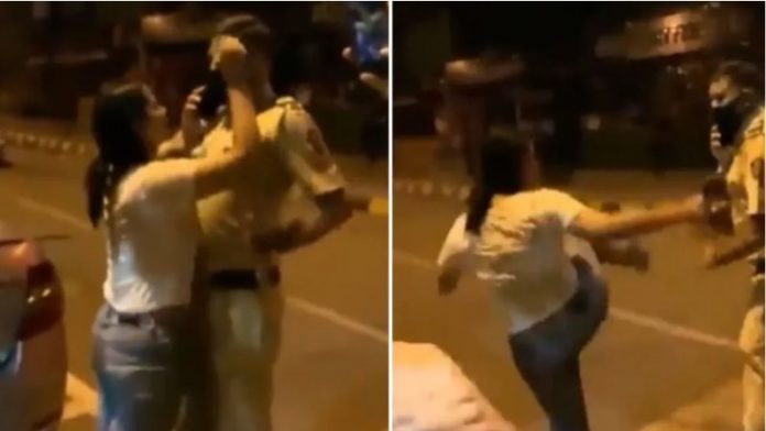 नशे में धुत लड़की