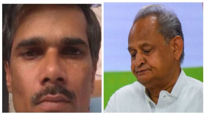 मृतक कन्हैया लाल और सीएम गहलोत