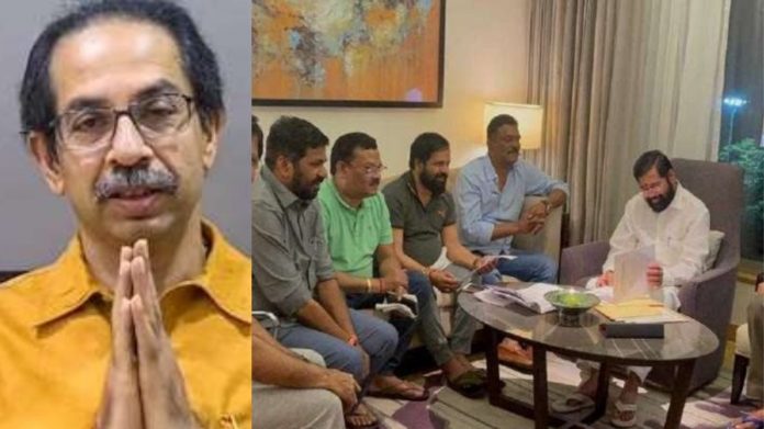 उद्धव ठाकरे एकनाथ शिंदे