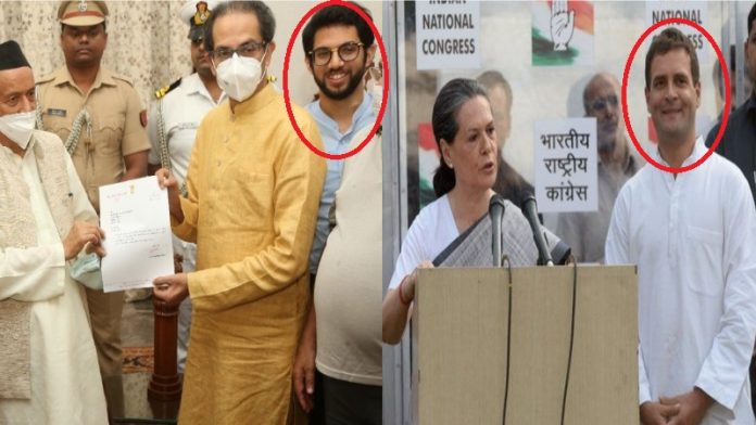 उद्धव ठाकरे आदित्य ठाकरे