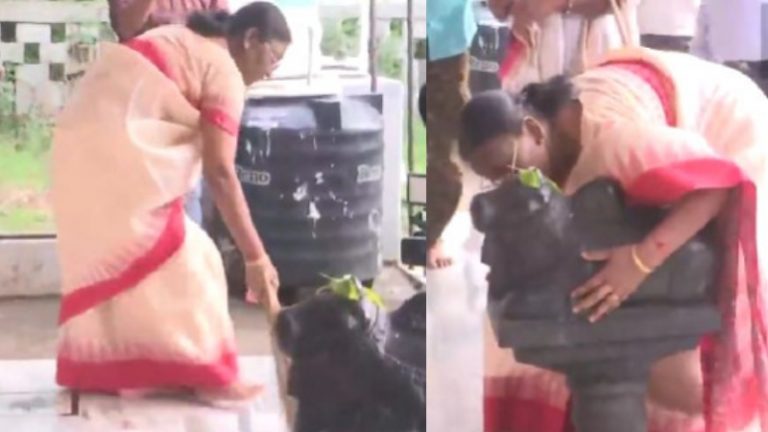 राष्ट्रपति उम्मीदवारी के बाद द्रौपदी मुर्मू ने भगवान जगन्नाथ के किए दर्शन, शिव मंदिर में साफ-सफाई: बोले ओडिशा के CM- यह गर्व का क्षण