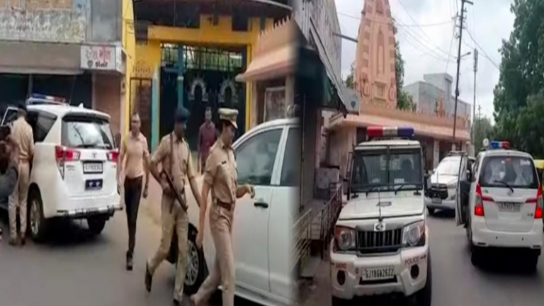 मंदिर के बगल की जमीन को बताने लगे अपना, अब गुजरात में पत्थरबाजी: कॉन्स्टेबल को घोंपा चाकू, पुलिस ने चलाई रबड़ की 30 गोलियाँ