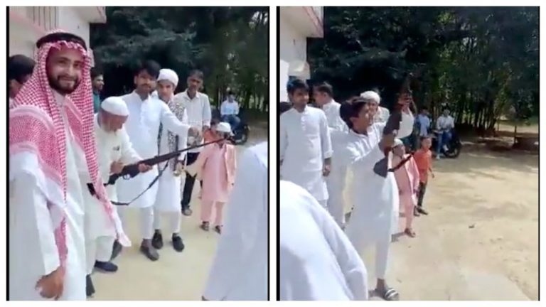 UP के इब्राहिमपुर में बच्चों को राइफल चलाने की ट्रेनिंग: वीडियो वायरल होने से मचा हड़कंप, पुलिस ने इंतजार और गुलजार को किया गिरफ्तार