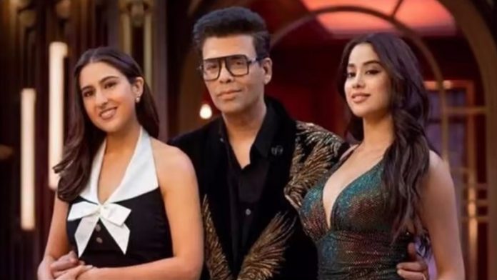 करण जौहर के शो कॉफी विद करण शो में सारा-जान्हवी ने खोले राज