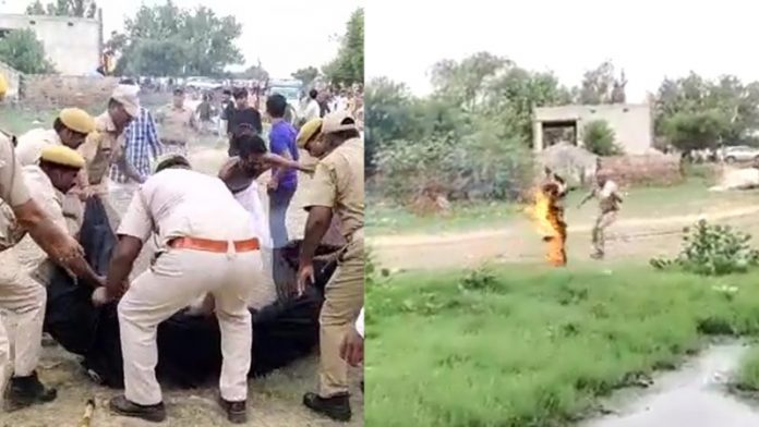 राजस्थान में अवैध खनन के विरोध में आग लगाने वाले संत की मौत