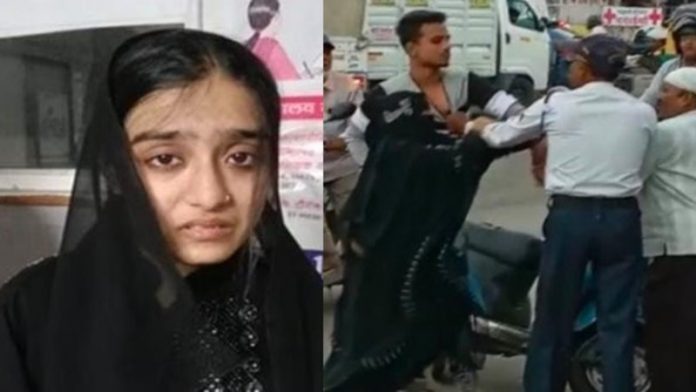 मध्य प्रदेश इंदौर पुलिस बुर्के