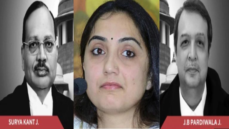 नूपुर शर्मा को कुछ हुआ तो क्या जस्टिस सूर्यकांत और परदीवाला होंगे जिम्मेदार: सुप्रीम कोर्ट से सवाल, गौ महासभा ने दायर किया नया हलफनामा