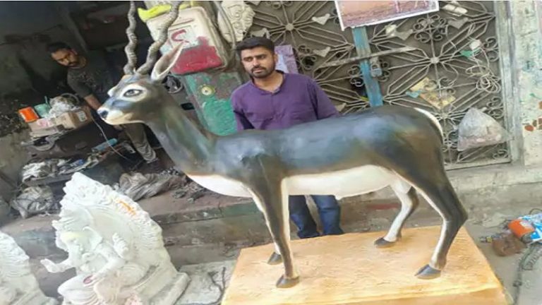 सलमान खान का शिकार हुआ जो चिंकारा, उसका 800 किलो का स्टैच्यू तैयार; सींग असली: जोधपुर में 7 बीघे में फैला होगा स्मारक