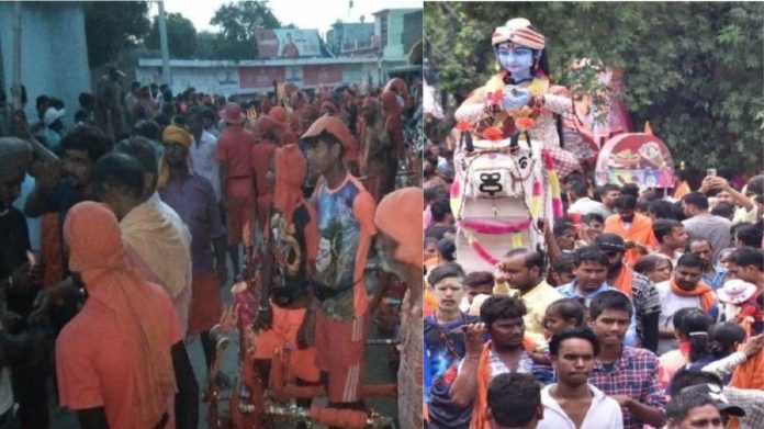 बरेली काँवड़ मुरादाबाद पत्थर