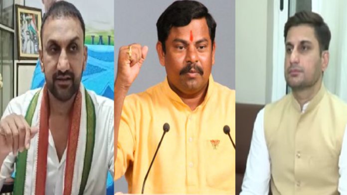 कॉन्ग्रेस विधायक फिरोज खान, टी राजा सिंह और राशिद खान