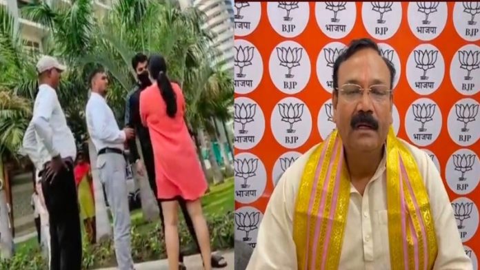 भाजपा नोएडा वायरल वीडियो