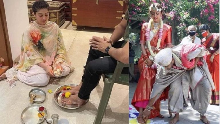‘हिरोइन होने का मतलब अपने संस्कार भूलना नहीं’: बोलीं प्रणिता सुभाष- परंपराओं में मेरा दृढ़ विश्वास, पति के चरणों में बैठ पूजा करने पर उड़ा रहे थे मजाक