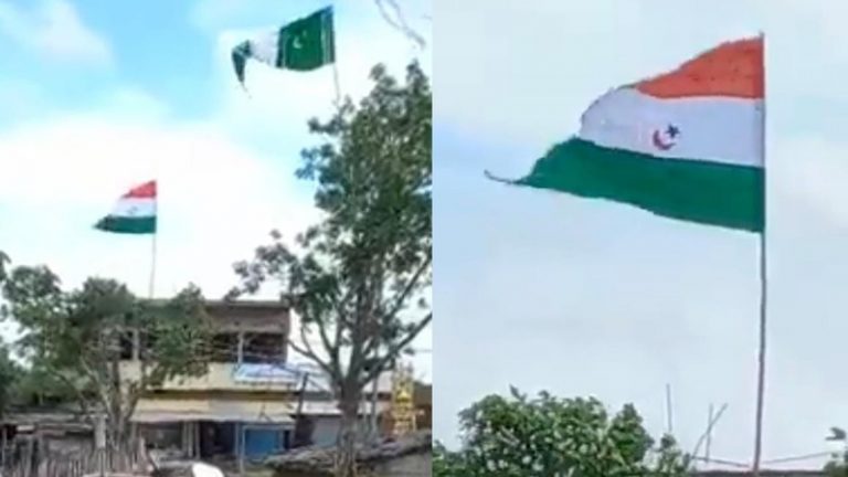 बिहार में फहराया चाँद-तारे वाला तिरंगा, अशोक चक्र गायब: BJP ने बताया- RJD समर्थक पूर्व मुखिया की करतूत, पुलिस बोली- नाम नहीं करेंगे उजागर