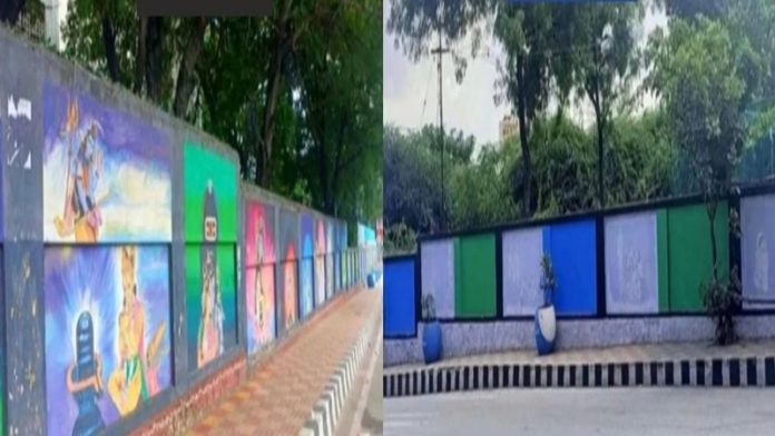 तिरुपति दीवार YSR रंग