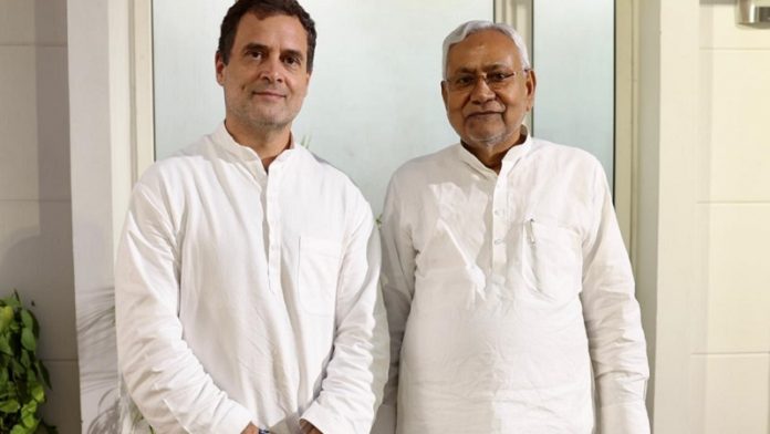 राहुल गाँधी-नीतीश कुमार